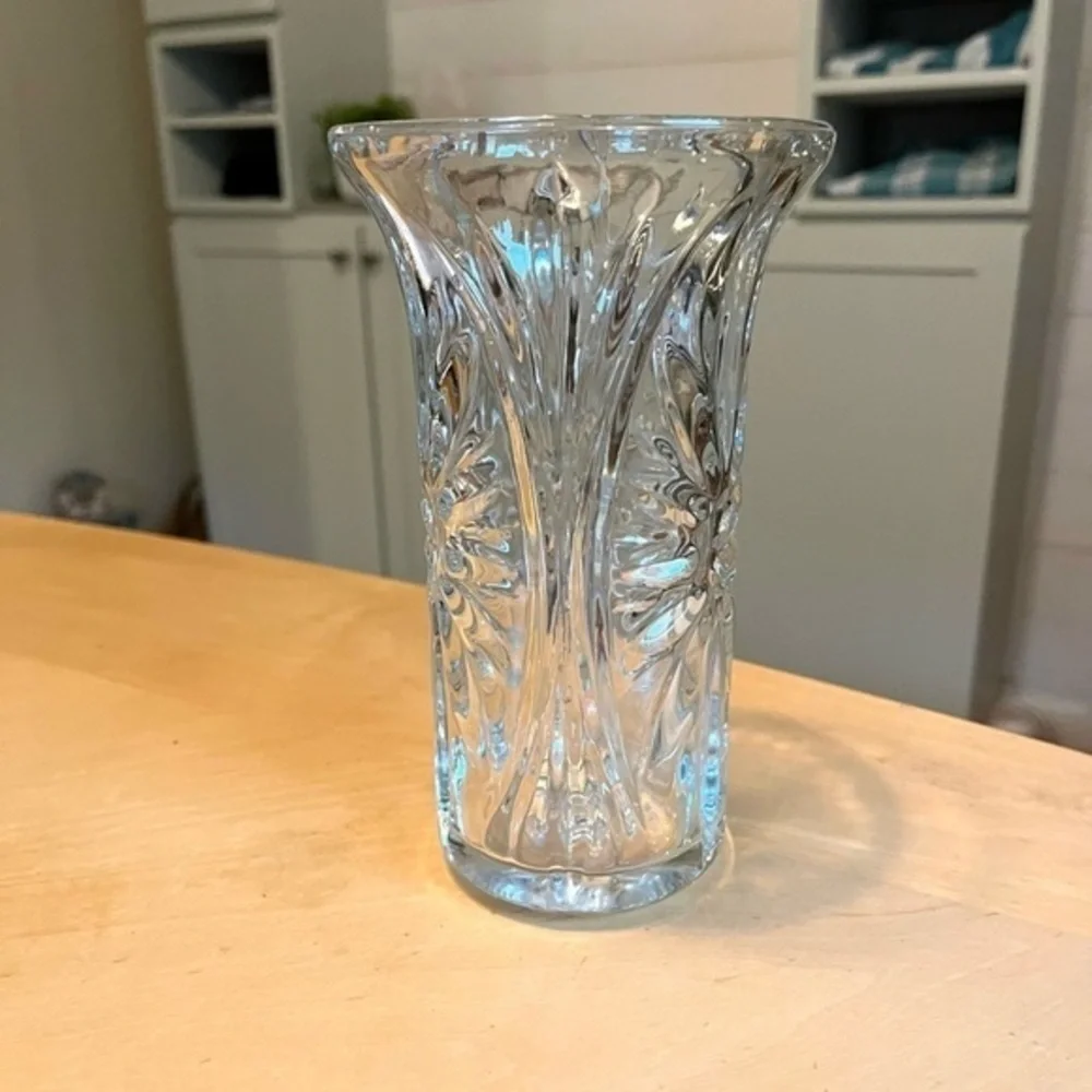Vintage 1991 FTD Glass Vase Starburst Pattern - Picture 4 of 14